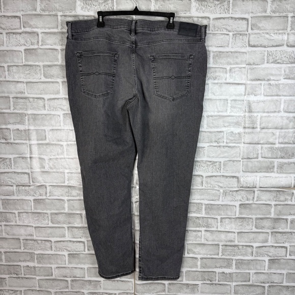 Lucky Brand 410 Athletic Straight Leg Charcoal Black Denim Jeans Mens 42 x 32 - Picture 3 of 12